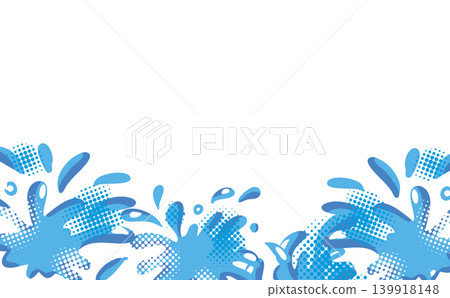 一幅清爽的水花飛濺插圖。 一幅清爽的水花飛濺插圖。 139918148