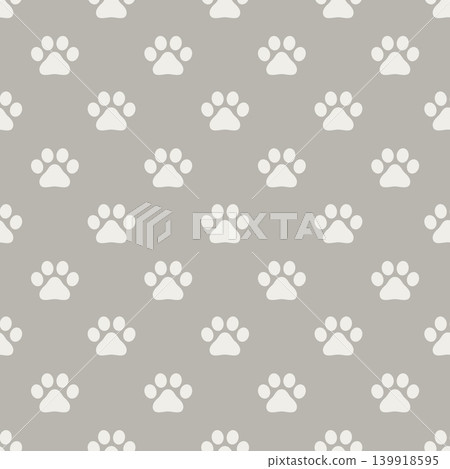 Minimal cat paws seamless pattern background 139918595