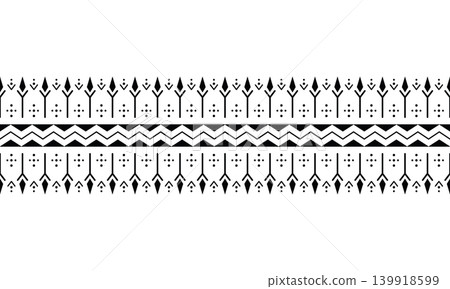 Seamless tribal tattoo bracelet border geometric ethnic ornament frame Seamless tribal tattoo bracelet border geometric ethnic ornament frame 139918599