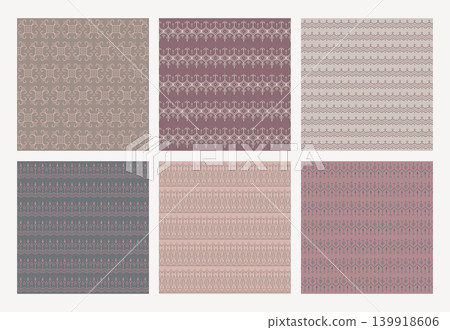 Dusty nordic blush seamless pattern set modern geometric collection Dusty nordic blush seamless pattern set modern geometric collection 139918606