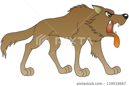 手繪動物插畫☆狼 手繪動物插畫☆狼 139918667