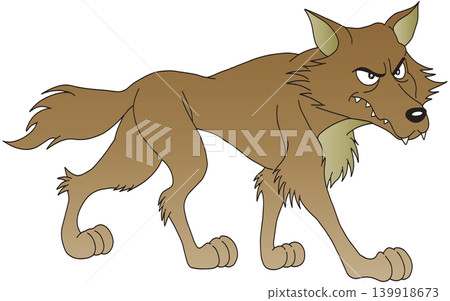 手繪動物插畫☆狼 手繪動物插畫☆狼 139918673