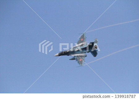 F-2 fighter jets perform a flight demonstration at the air show held at the Japan Air Self-Defense Force Miho Air Base in Tottori Prefecture. F-2 fighter jets perform a flight demonstration at the air show held at the Japan Air Self-Defense Force Miho Air Base in Tottori Prefecture. 139918787