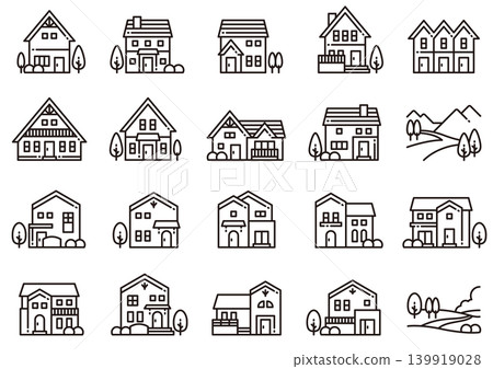 European-Style Home Icon 07 European-Style Home Icon 07 139919028