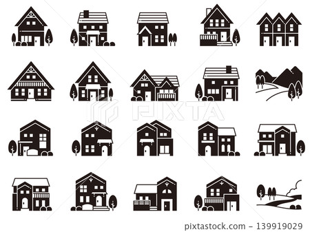 European-Style Home Icon 08 European-Style Home Icon 08 139919029
