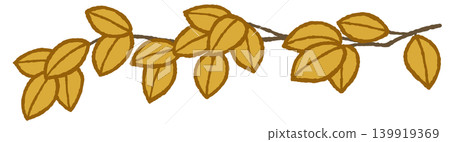 Hand-drawn style line decorations, branches and leaves Hand-drawn style line decorations, branches and leaves 139919369