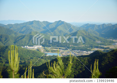 從三角測量點山上看到的景色 從三角測量點山上看到的景色 139919446