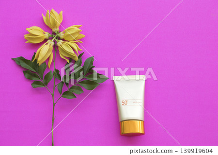 sunscreen spf50 health care for skin face of lifestyle woman sunscreen spf50 health care for skin face of lifestyle woman 139919604
