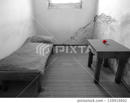 Cell in Sachsenhausen concentration camp in Germany Cell in Sachsenhausen concentration camp in Germany 139919802