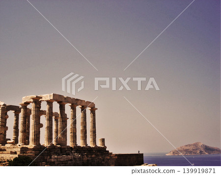 Sounio Poseidon temple in Athens Sounio Poseidon temple in Athens 139919871