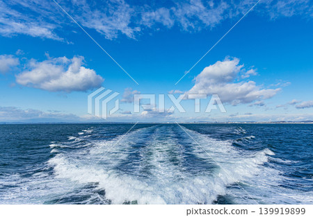Wave spray, sea route, voyage Wave spray, sea route, voyage 139919899