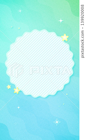 A cute, vertically oriented frame background wallpaper featuring a light blue ocean. A cute, vertically oriented frame background wallpaper featuring a light blue ocean. 139920008
