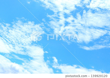 Blue sky and white clouds background material Blue sky and white clouds background material 139920120