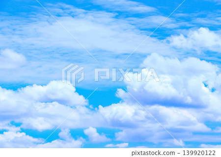 Blue sky and white clouds background material Blue sky and white clouds background material 139920122