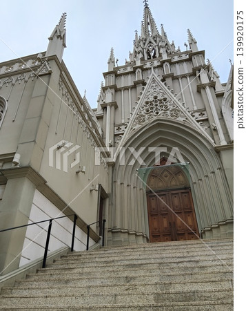 A stylish, chic, and dignified church with a predominantly white color scheme. A stylish, chic, and dignified church with a predominantly white color scheme. 139920175