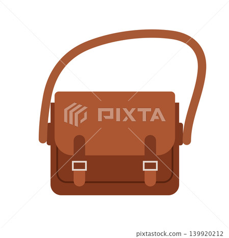brown leather satchel bag with straps. brown leather satchel bag with straps. 139920212