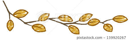 Hand-drawn style line decorations, branches and leaves Hand-drawn style line decorations, branches and leaves 139920267