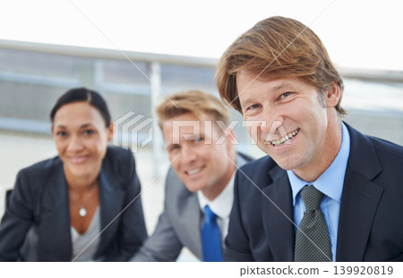 Portrait, happy and team of business people in office together for leadership, management or teamwork. Face, collaboration and partnership with corporate employee group in professional workplace Portrait, happy and team of business people in office together for leadership, management or teamwork. Face, collaboration and partnership with corporate employee group in professional workplace 139920819