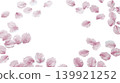 Background illustration of cherry blossom petals fluttering down (vector) 139921252