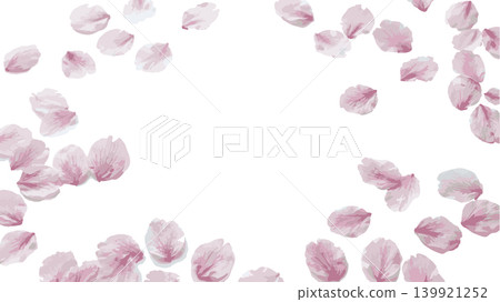 Background illustration of cherry blossom petals fluttering down (vector) Background illustration of cherry blossom petals fluttering down (vector) 139921252