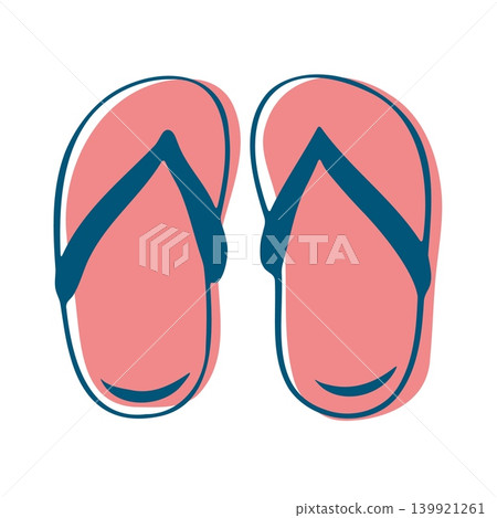 Pink Flip Flops Doodle Drawing Clipart Art Pink Flip Flops Doodle Drawing Clipart Art 139921261