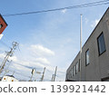 有電線的住宅區的風景 139921442