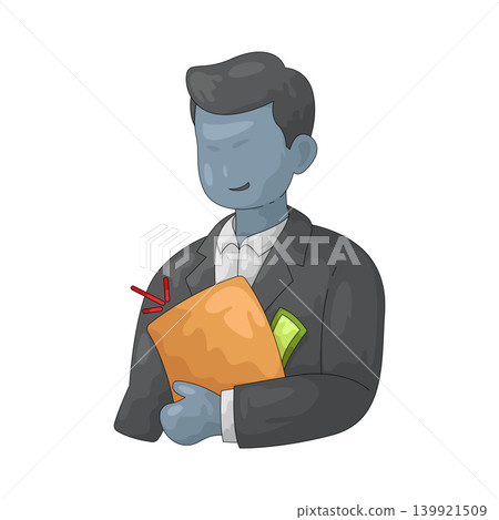 Illustration of Businessman with Bribe Illustration of Businessman with Bribe 139921509