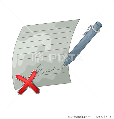Illustration of Fake Signature Illustration of Fake Signature 139921523