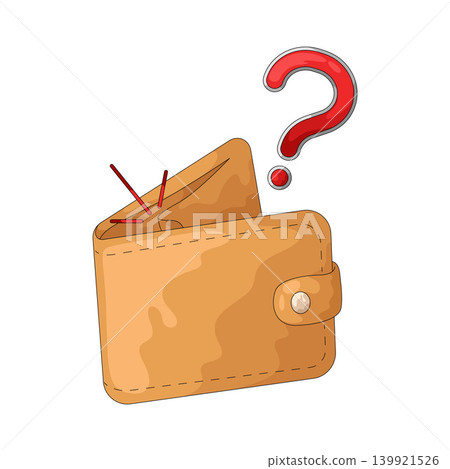 Illustration of Empty Wallet Illustration of Empty Wallet 139921526