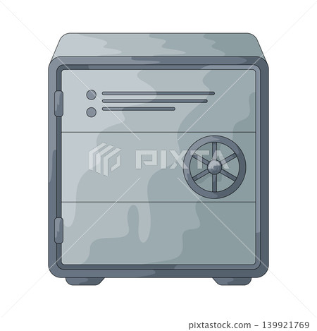 Illustration of Safe Box Illustration of Safe Box 139921769