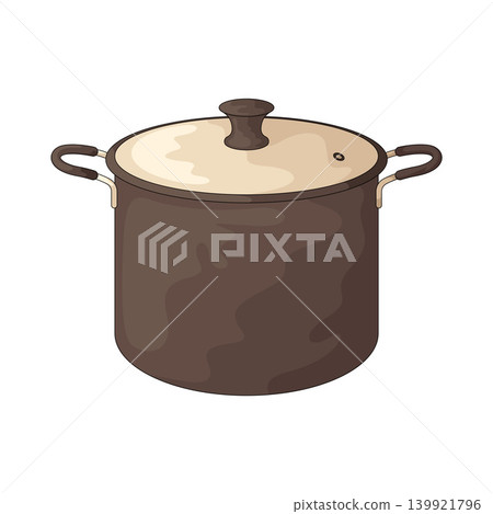 Illustration of Cooking Pot Illustration of Cooking Pot 139921796