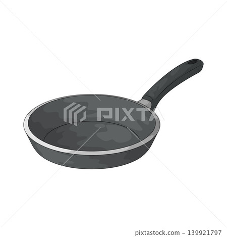 Illustration of Frying Pan Illustration of Frying Pan 139921797