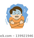 A man shivering from the cold 139921946