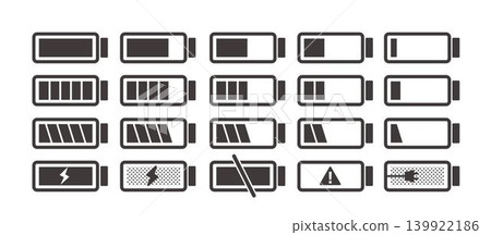 充電和電池的向量圖 充電和電池的向量圖 139922186