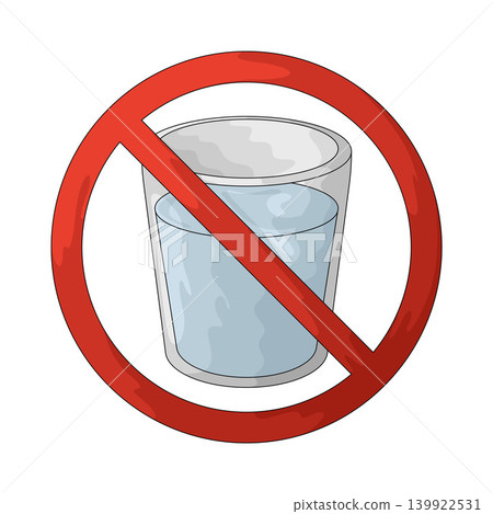 Illustration of No Drink Illustration of No Drink 139922531