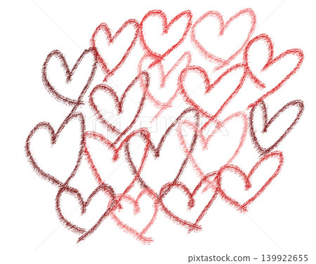 Heart, lots of hearts (hand-drawn illustration material) Heart, lots of hearts (hand-drawn illustration material) 139922655