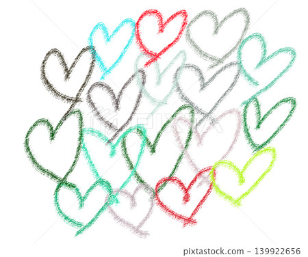 Heart, lots of hearts (hand-drawn illustration material) Heart, lots of hearts (hand-drawn illustration material) 139922656