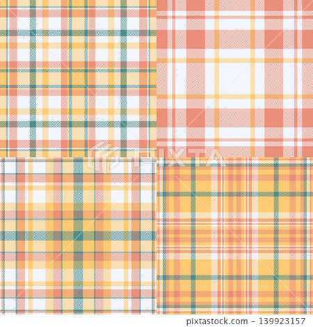 Plaid collection perfect for outdoor textiles, picnic rugs, and casual fashion items. Seamless vectors ensure high-quality scalable designs. Plaid collection perfect for outdoor textiles, picnic rugs, and casual fashion items. Seamless vectors ensure high-quality scalable designs. 139923157