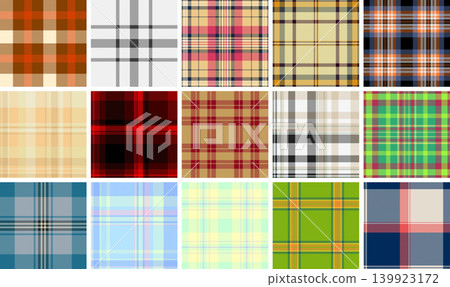 Modern plaid bundle created for branding systems. This pack helps build visual identity across print and digital assets. Clean vectors remain editable. Modern plaid bundle created for branding systems. This pack helps build visual identity across print and digital assets. Clean vectors remain editable. 139923172