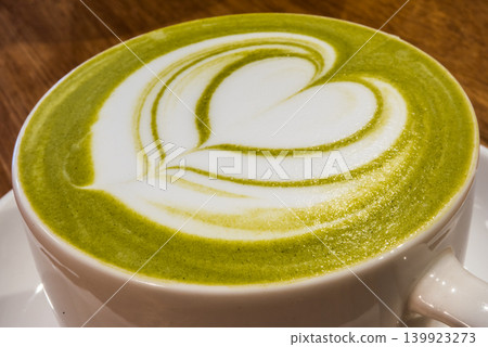 Matcha Latte - Close-up Matcha Latte - Close-up 139923273