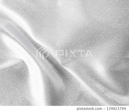 Cloth silver grey fabric background soft pattern texture abstract fashion design textile clothing silk surface wallpaper luxury, backdrop wedding christmas decoration romantic, mockup cosmetic. Cloth silver grey fabric background soft pattern texture abstract fashion design textile clothing silk surface wallpaper luxury, backdrop wedding christmas decoration romantic, mockup cosmetic. 139923794