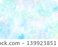 Blue lace pattern watercolor background 139923851