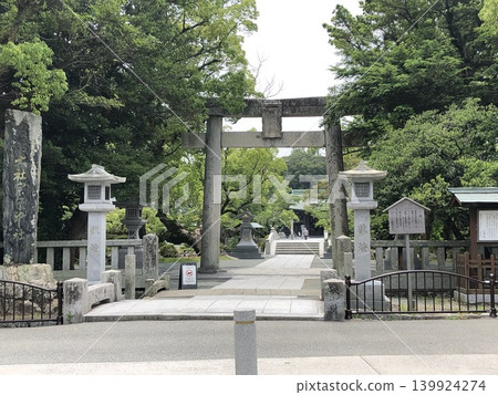 Front view of Munakata Taisha Shrine Front view of Munakata Taisha Shrine 139924274