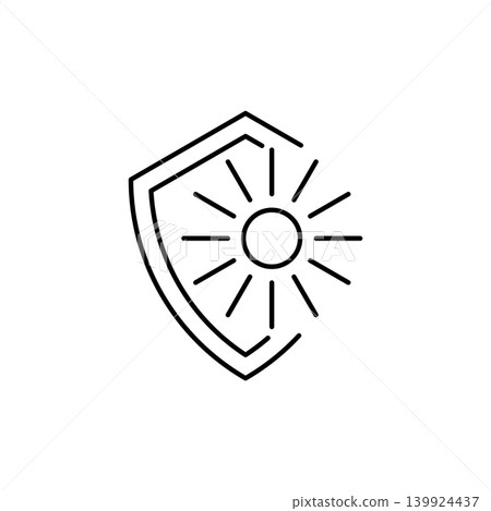 Sun protection icon 139924437
