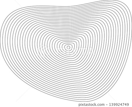 Liquid shape made of lines with blend effect. Modern design Liquid shape made of lines with blend effect. Modern design 139924749