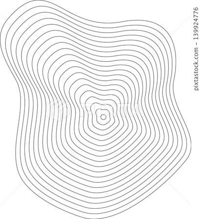 Liquid shape made of lines with blend effect. Modern design Liquid shape made of lines with blend effect. Modern design 139924776