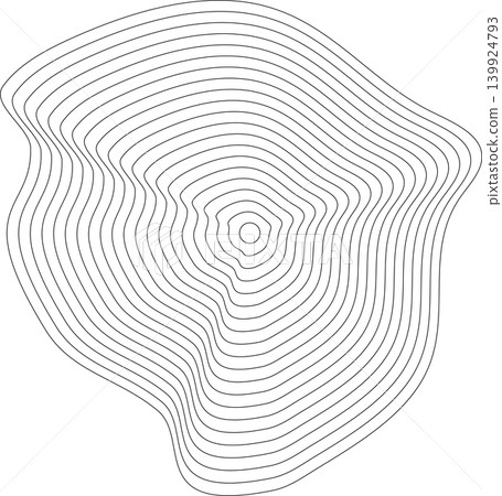 Liquid shape made of lines with blend effect. Modern design Liquid shape made of lines with blend effect. Modern design 139924793