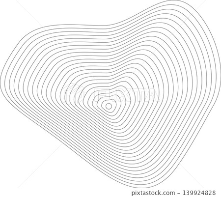 Liquid shape made of lines with blend effect. Modern design Liquid shape made of lines with blend effect. Modern design 139924828