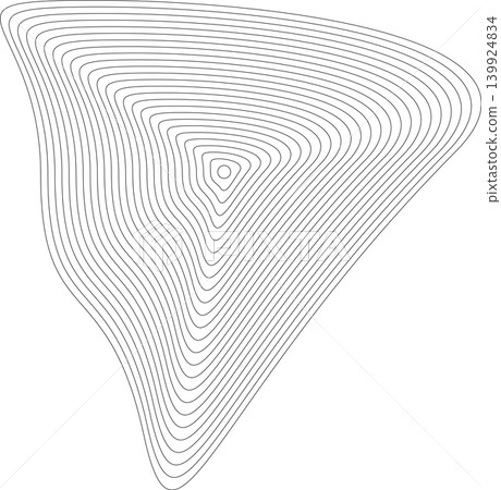Liquid shape made of lines with blend effect. Modern design Liquid shape made of lines with blend effect. Modern design 139924834