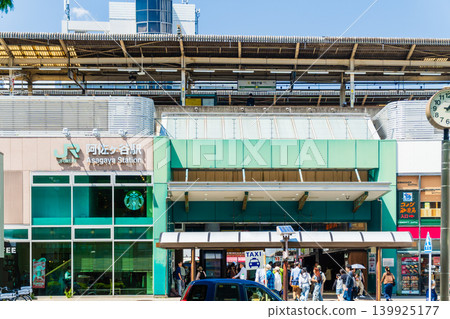 Tokyo, Chuo Line, Asagaya Station, South Exit, view of the area in front of the station Tokyo, Chuo Line, Asagaya Station, South Exit, view of the area in front of the station 139925177